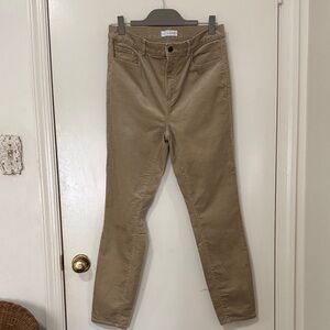 LOFT Women's Tan Corduroy Skinny Pants